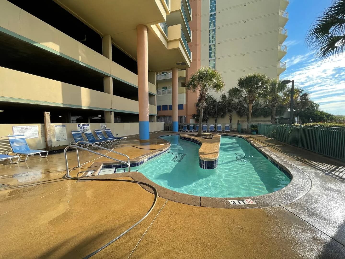 Another view of the lazy river pool area