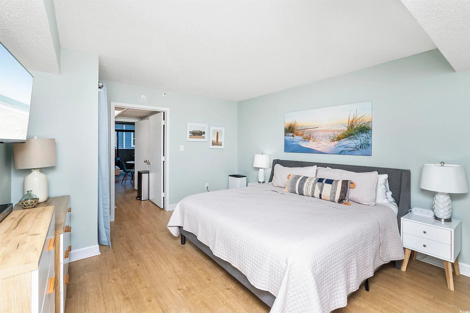 Master bedroom with ocean views